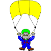 parachute skydiving parachuting skydiver