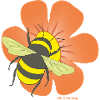 Flower with bumblebee