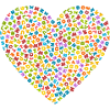 Alphabet heart, letters heart