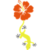 Lizard hibiscus