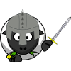 KnightSheep in battle