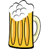 Bierkrug mit Schaum