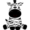 Sweet zebra motif!