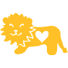 Lion with Heart