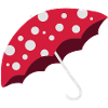 Un parapluie avec des points