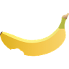 angebissene Banane