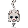 Süße Comic Katze