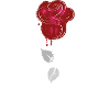 un dessin d'une rose rouge