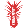 Strawberry pineapple red cut