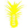 Bananas Pineapple yellow cut
