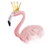 flamingo with crown