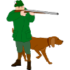 Hunter with dog