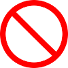 panneau d'interdiction