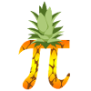 Ananas Pi Science Geek Matematiikan Symbol Huumori