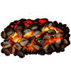 glowing coals