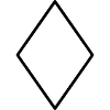Mathematics diamond symbol-