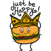 Burger with crown