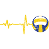 Gift heartbeat volleyball