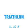pas accro triathlon t-shirt drole