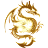 Golden Chinese Dragon Gift Idea