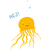 Unterwasser Comicfigur Medusa
