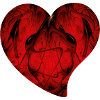 Fractal - red heart