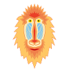 Mandrill Geometric