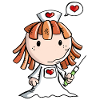 Dear nurse - heart - cute - profession