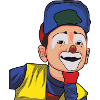 Funny cartoon clown - gift idea