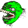 Green monster has sharp teeth