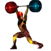 spacy weightlifter