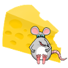 Cheese with mouse