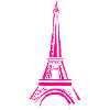 Tour Effeil rose