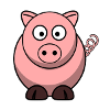 Schwein Cartoon