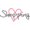 shopping heart i love shopping gift