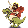 Dinosaurier Jesus lustig T-Rex Geschenk Geburt