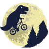 Dinosaur moon funny T-Rex gift birth