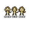 Trois singes ne parlent pas voir entendre Emoji