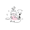 oiseau dans le chat