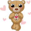 Cute cartoon teddy bear