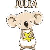 Koala śmieszne dziecko Julia prezent urodzinowy kopiowania