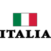 Italy flag with Italia lettering