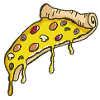 Tasty pizza piece - pizza - cheese - yummy