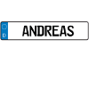 cadeau plaque Andreas