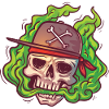VAPE skull with cap