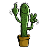 Prickly Cactus - Plant - Comic - Gift