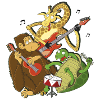 Zoo animals make music