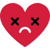 trauriges Herz emoji
