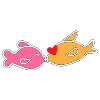 Kissing fish