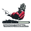 Tattoo Loading .. Hand tattoo machine tattooed ink